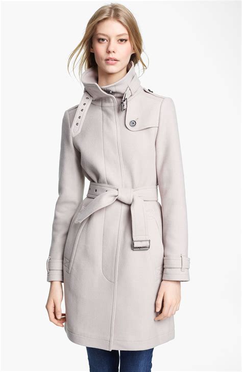 burberry rushworth belted wool blend coat|Burberry cashmere jacket.